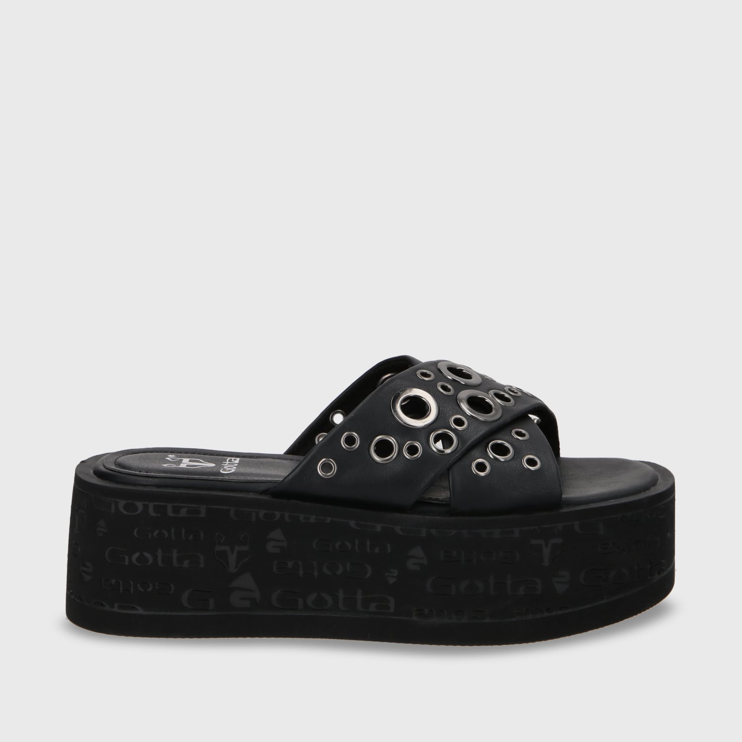 SANDALIA PLATAFORMA NEGRO MUJER 55931 - 2
