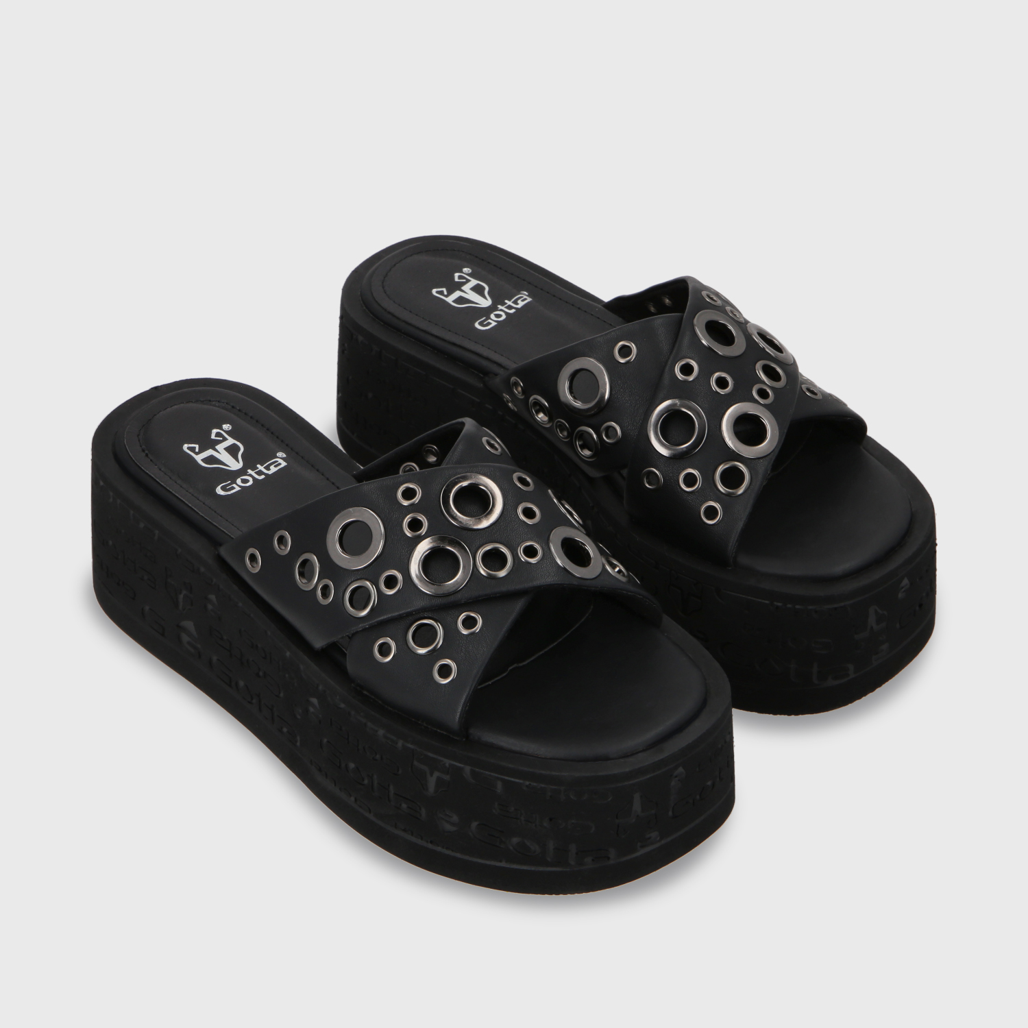 SANDALIA PLATAFORMA NEGRO MUJER 55931 - 4
