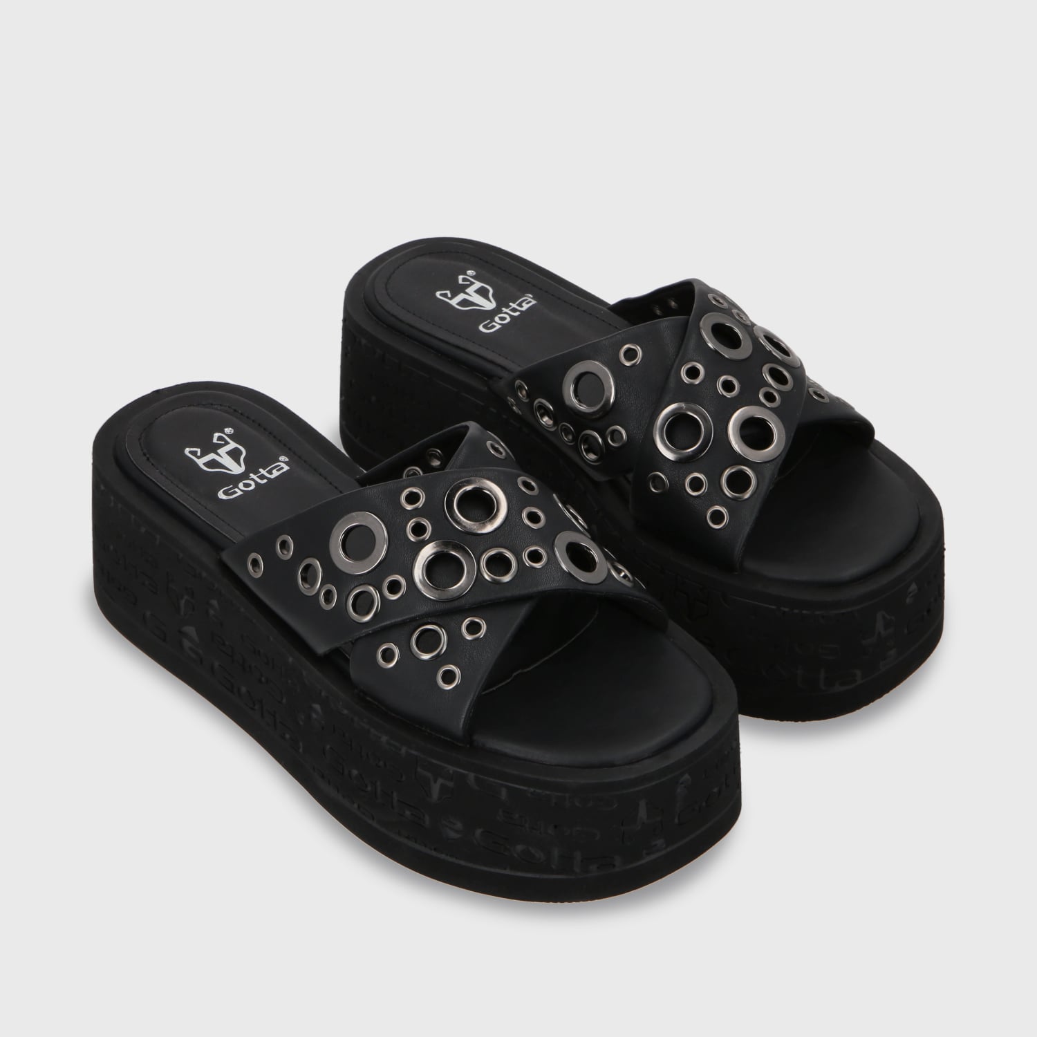 SANDALIA PLATAFORMA NEGRO MUJER 55931 - 4