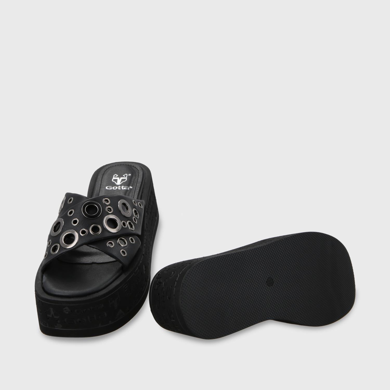 SANDALIA PLATAFORMA NEGRO MUJER 55931 - 8