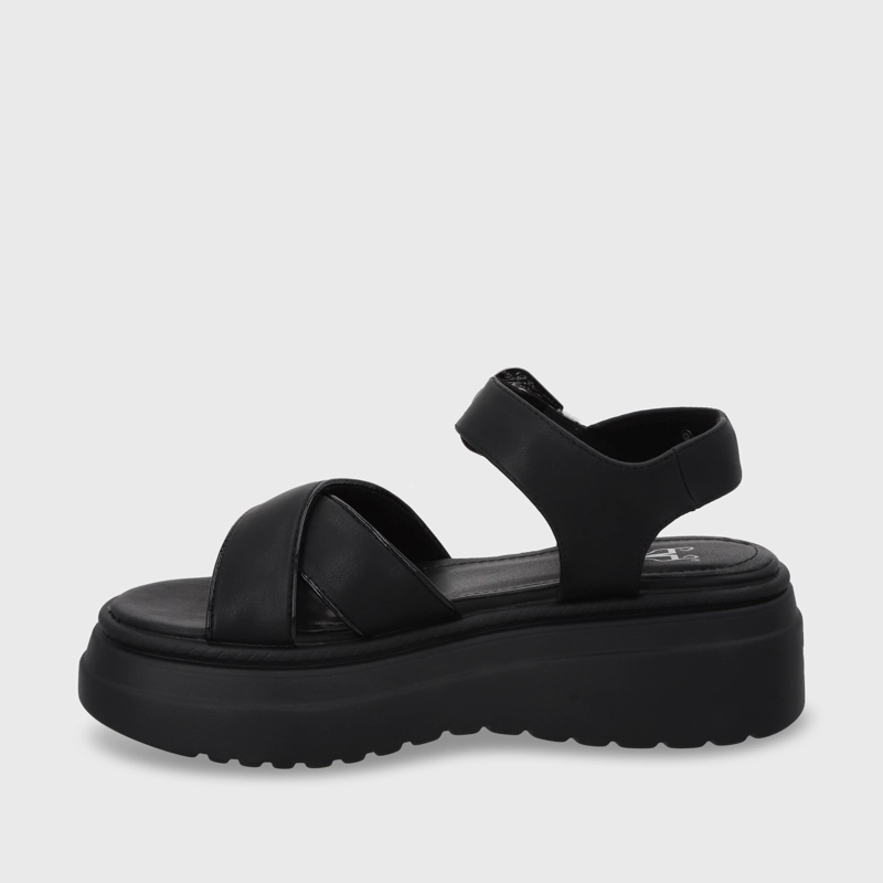 SANDALIA PLATAFORMA NEGRA MUJER 55923 - 5