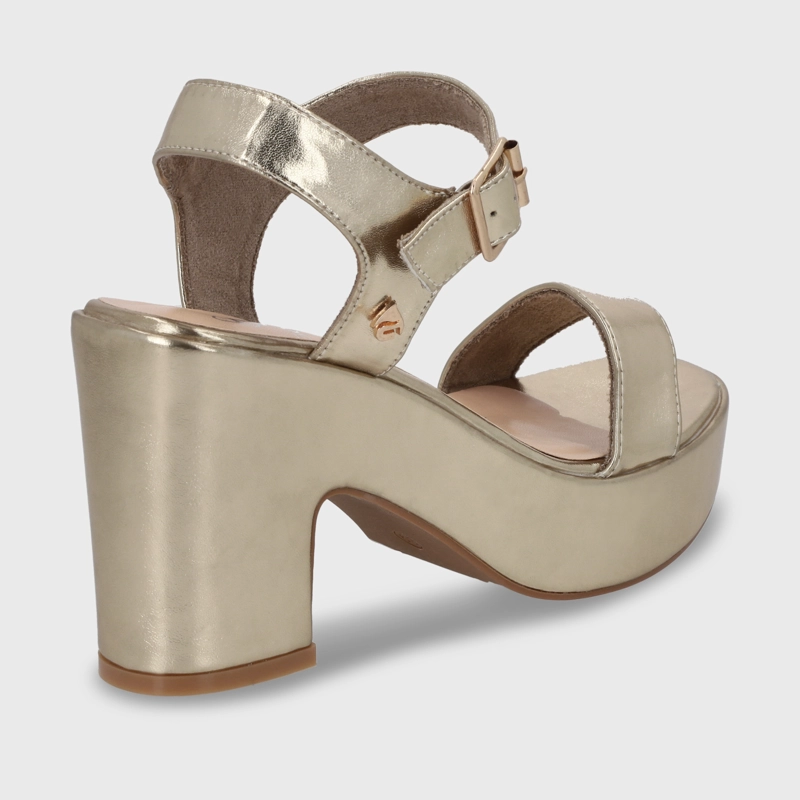 SANDALIA PLATAFORMA DORADA MUJER C5473 - 5