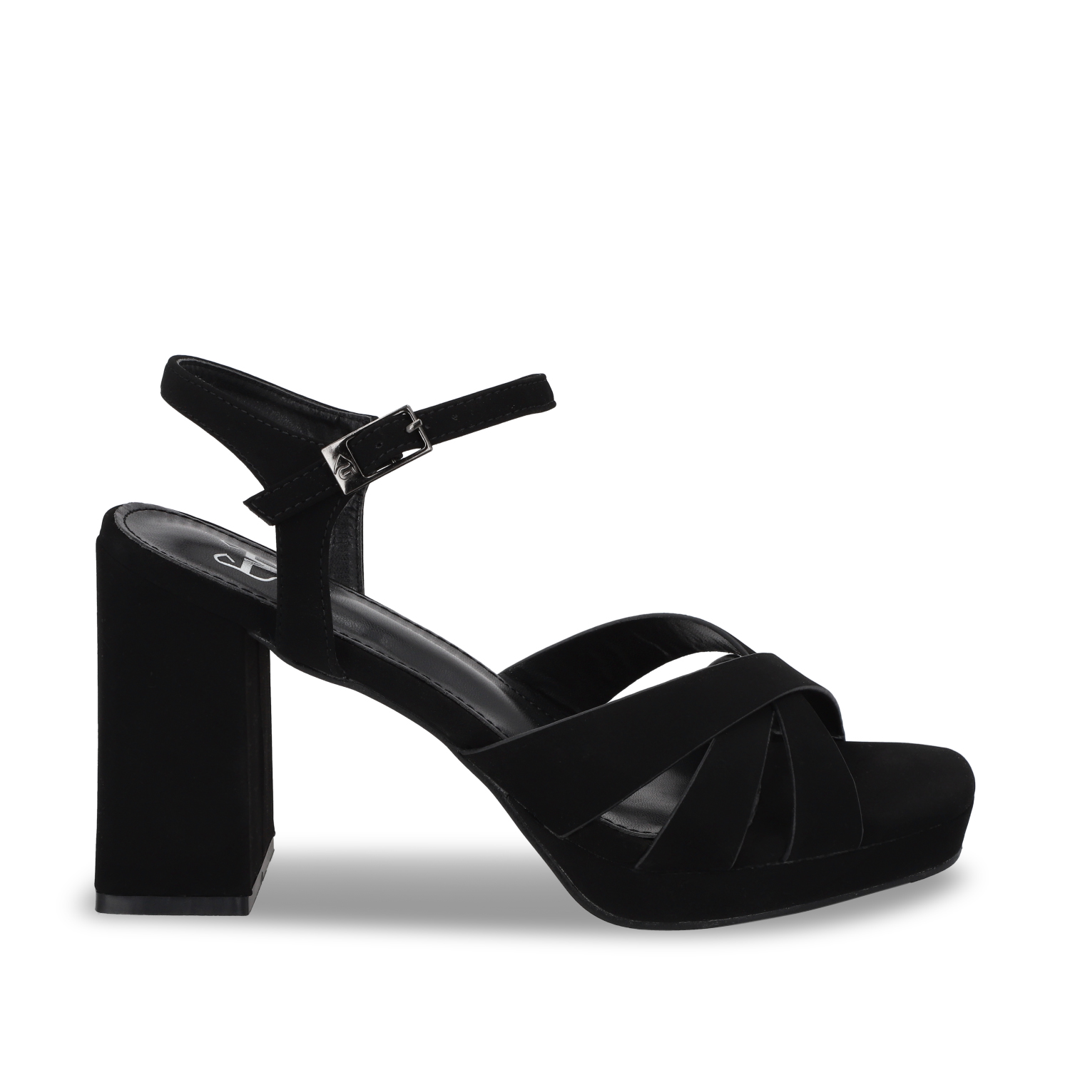 SANDALIA TACO NEGRA MUJER 45902 - 1