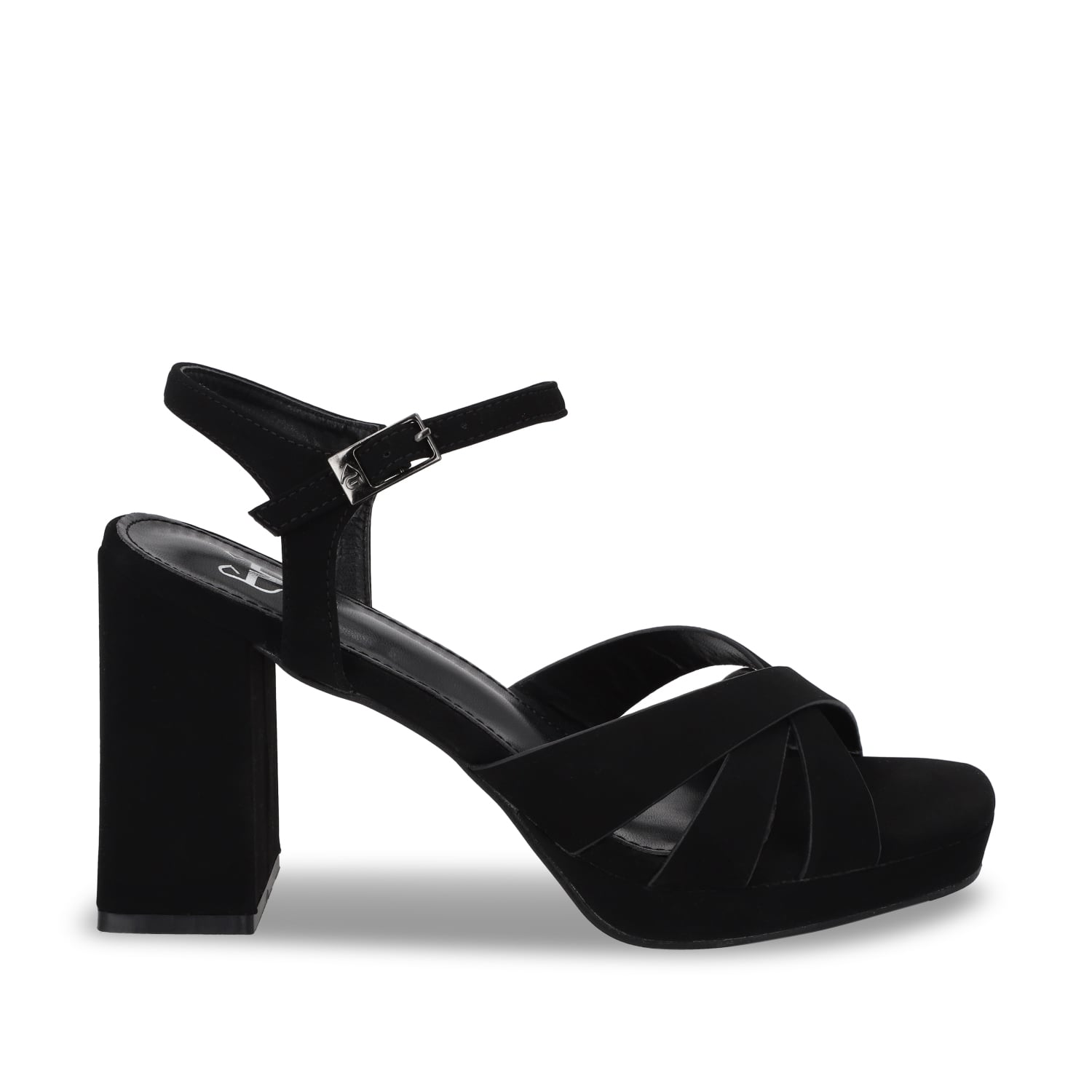 SANDALIA TACO NEGRA MUJER 45902 - 1
