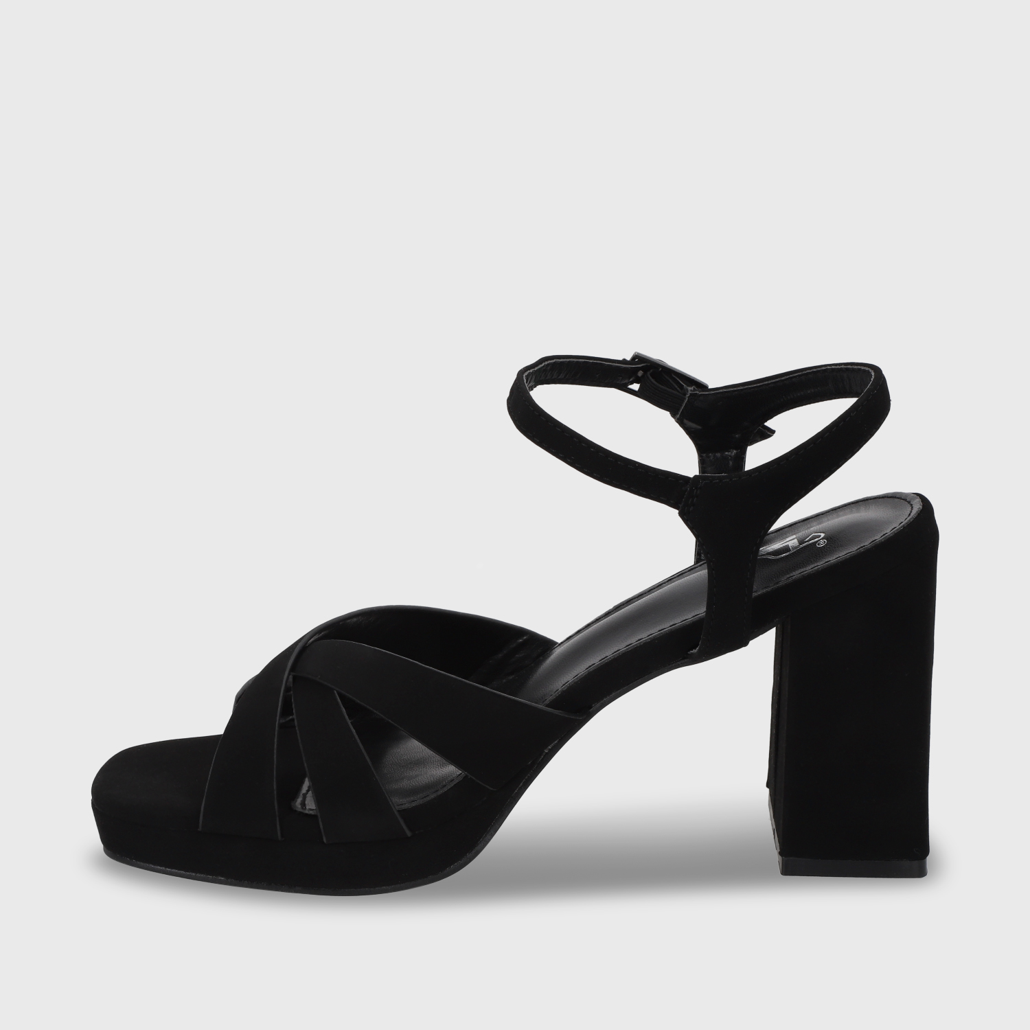 SANDALIA TACO NEGRA MUJER 45902 - 4