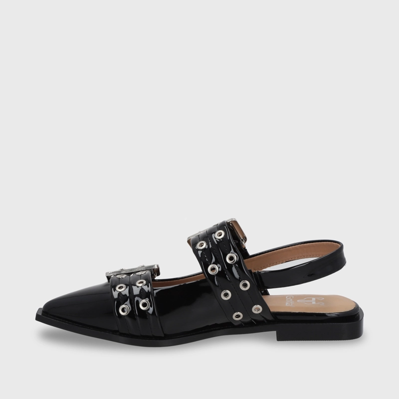 BALLERINA PLANA NEGRA MUJER 55240 - 4