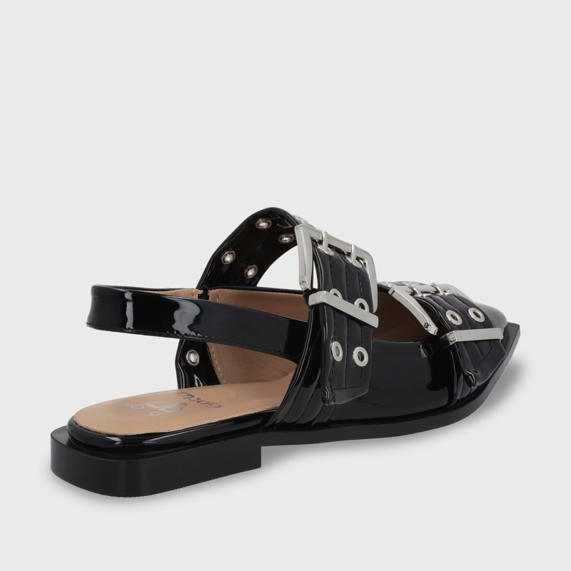 BALLERINA PLANA NEGRA MUJER 55240 - 5