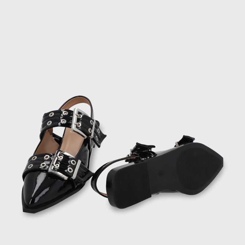 BALLERINA PLANA NEGRA MUJER 55240 - 7
