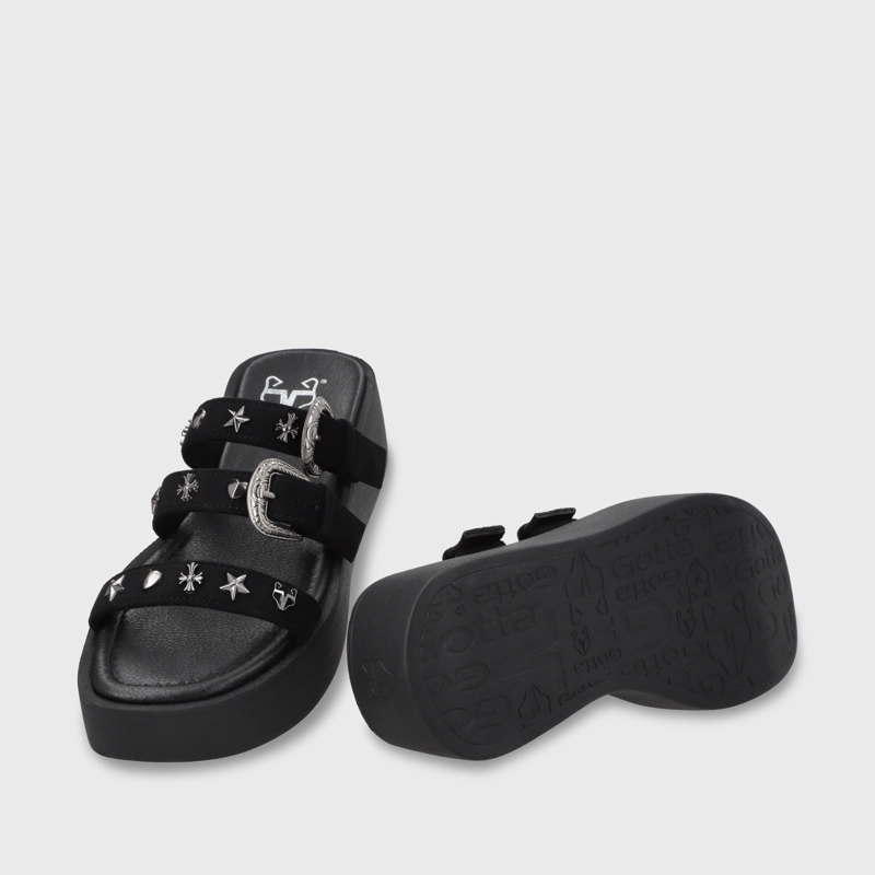 BALLERINA PLANA NEGRA MUJER 55240 - 8