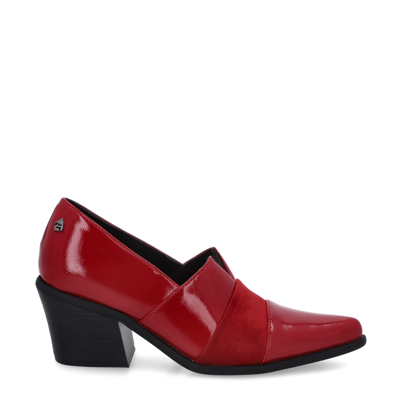 ZAPATO TACO ROJO MUJER 33765 - 1