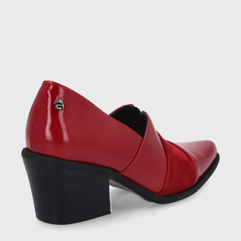 ZAPATO TACO ROJO MUJER 33765 - 9