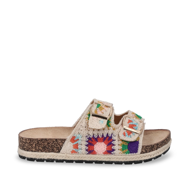 SANDALIA PLANO MULTICOLOR MUJER 52040 - 1