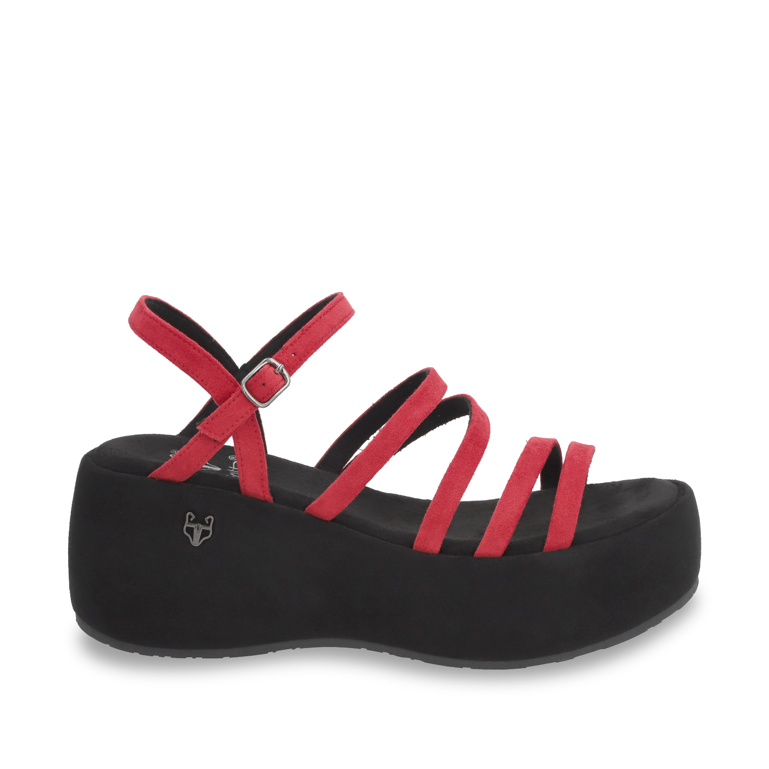 SANDALIA PLATAFORMA ROJA MUJER 45822 - 1