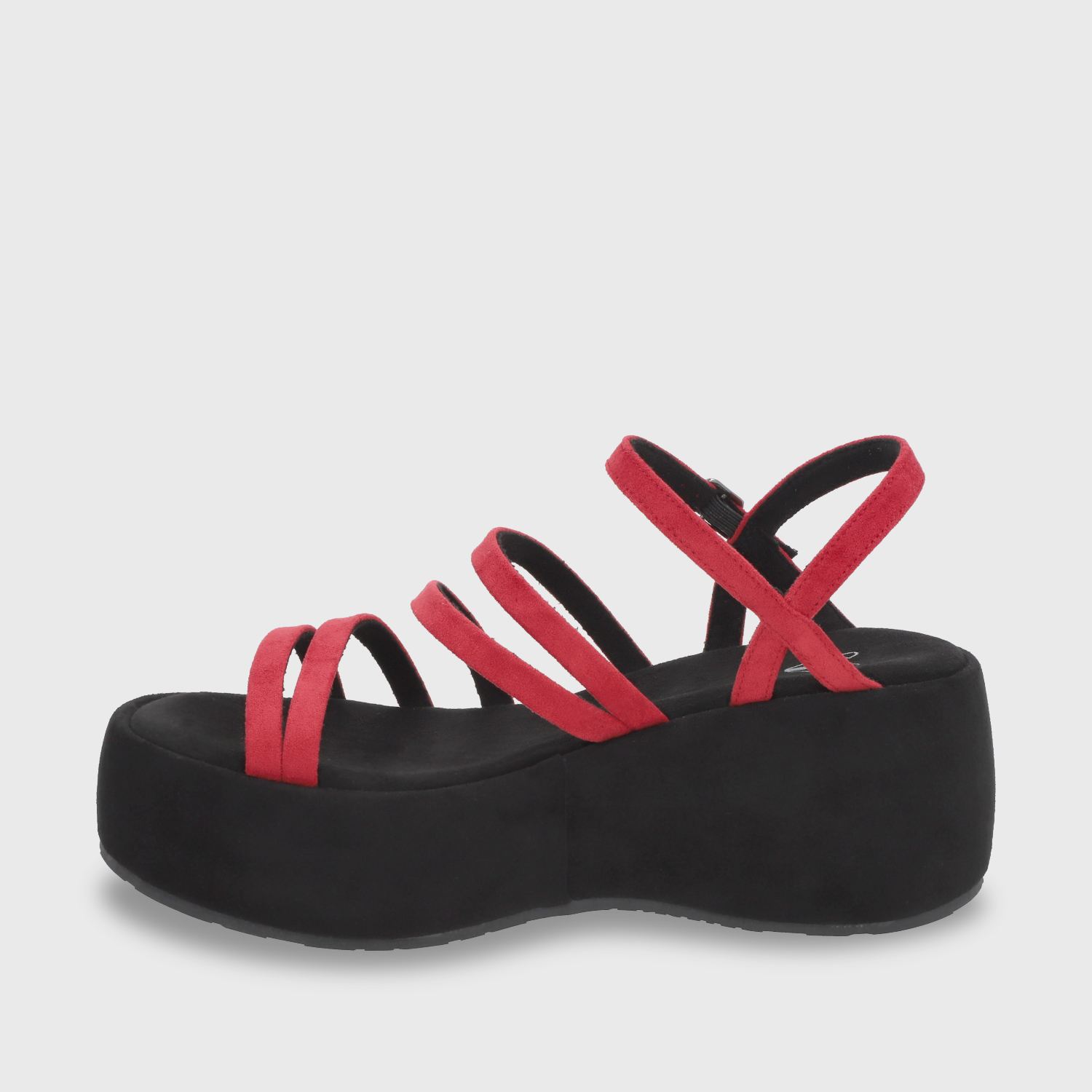 SANDALIA PLATAFORMA ROJA MUJER 45822 - 4