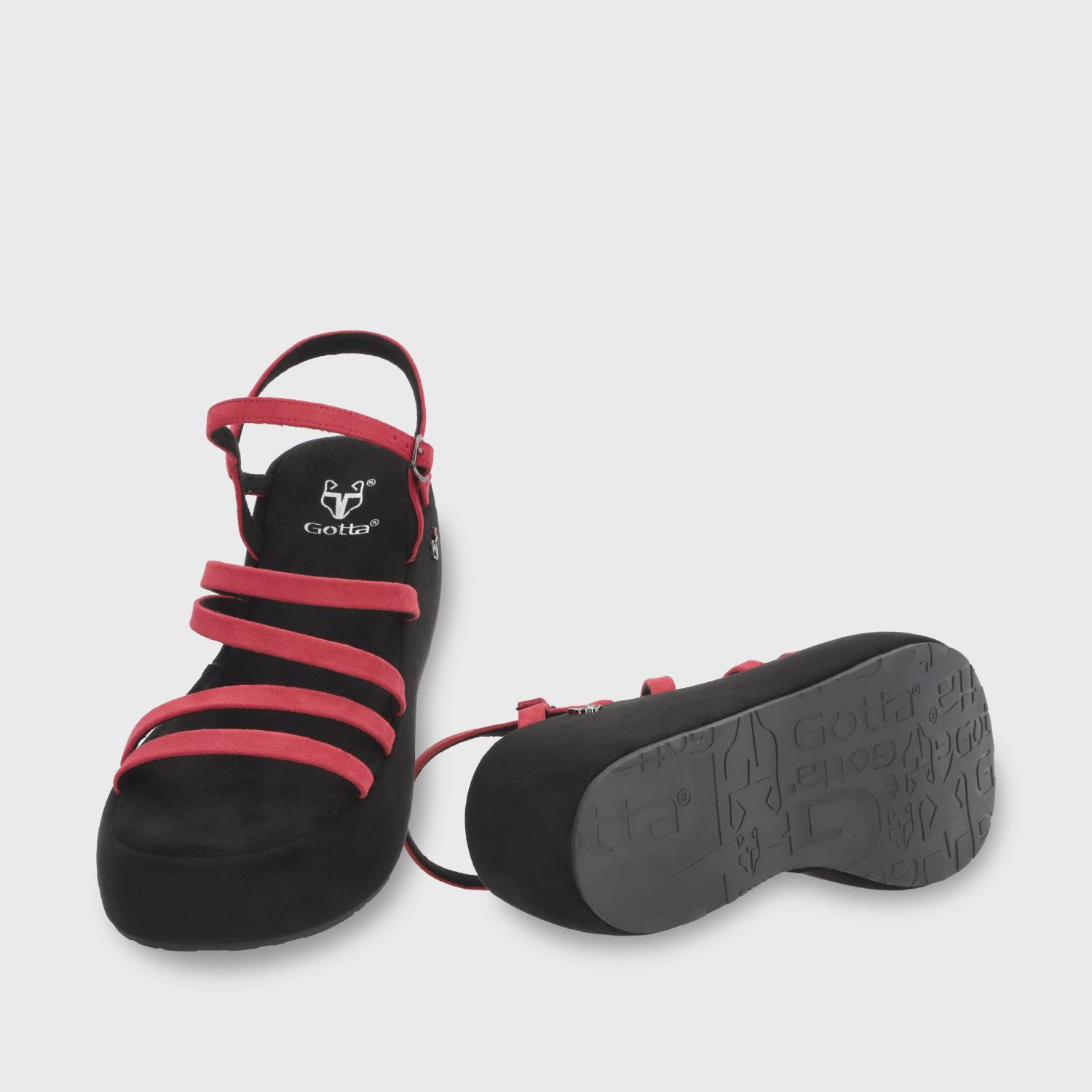 SANDALIA PLATAFORMA ROJA MUJER 45822 - 7