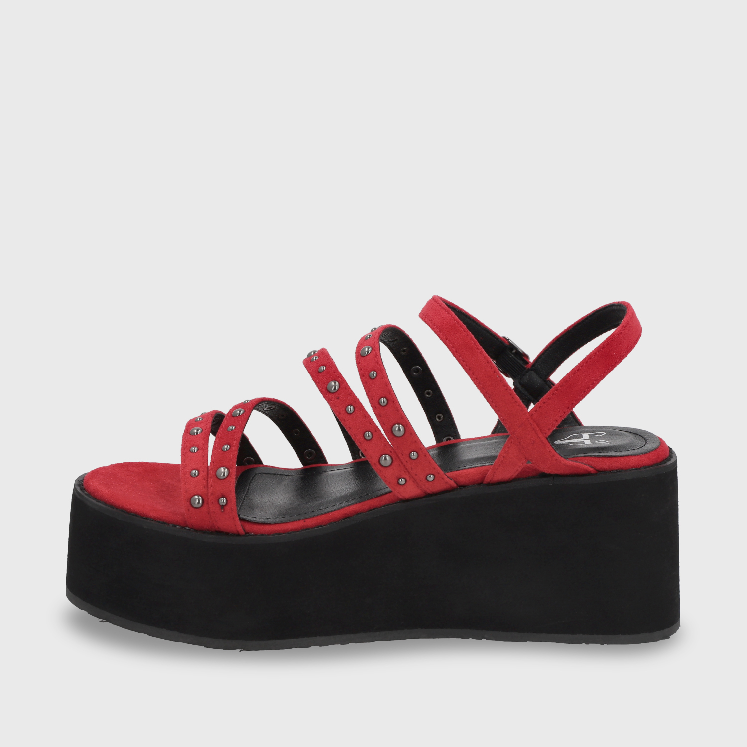 SANDALIA PLATAFORMA ROJA MUJER 15629 - 4