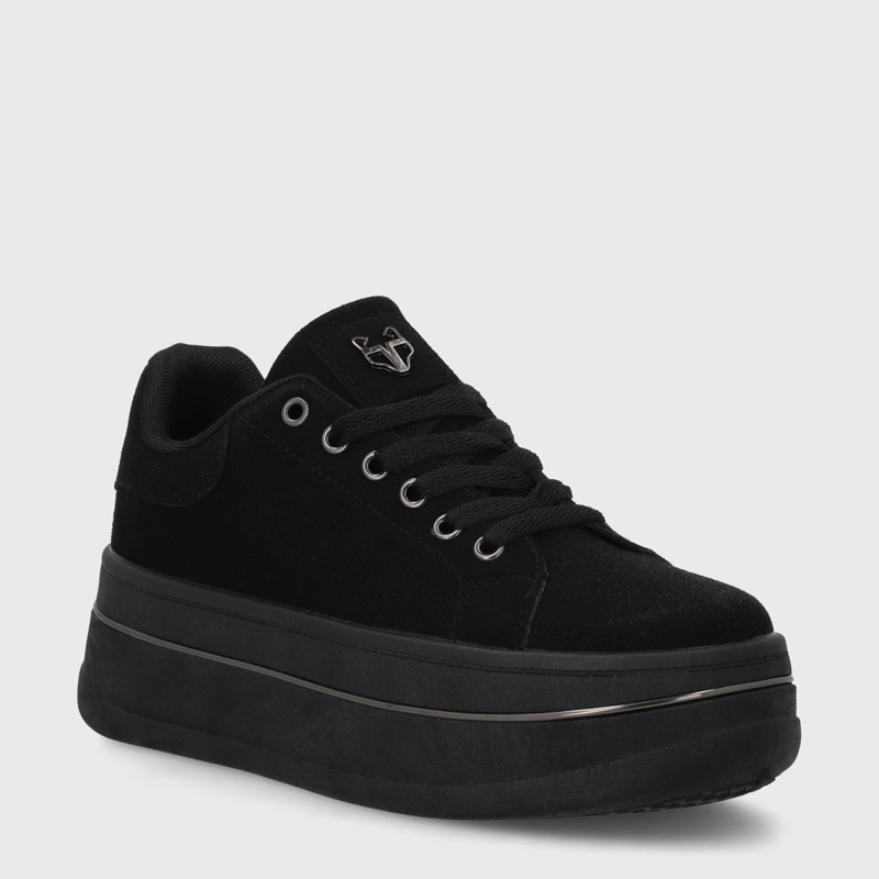 ZAPATILLA PLATAFORMA NEGRA  MUJER 58011 - 2