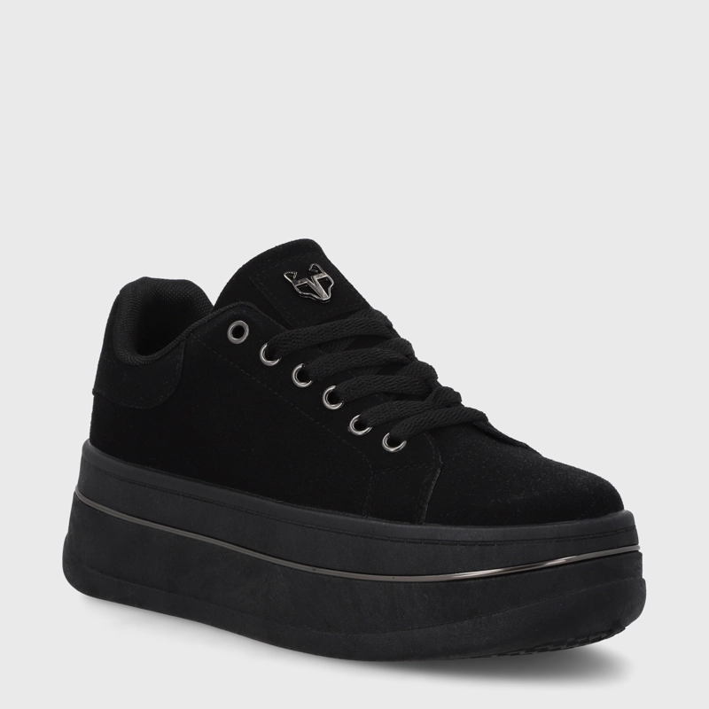 ZAPATILLA PLATAFORMA NEGRA  MUJER 58011 - 2