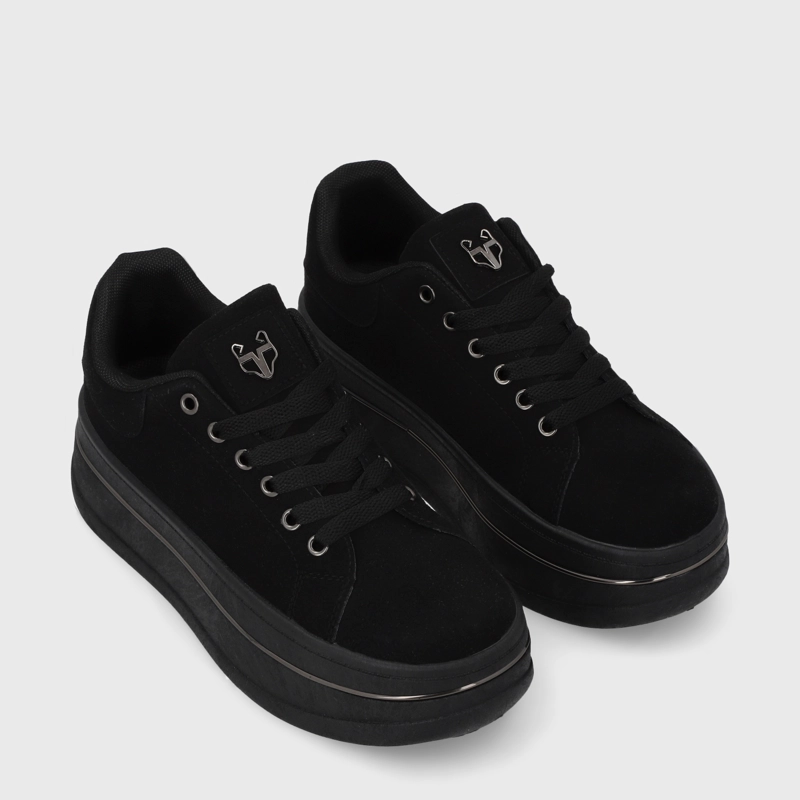 ZAPATILLA PLATAFORMA NEGRA  MUJER 58011 - 3