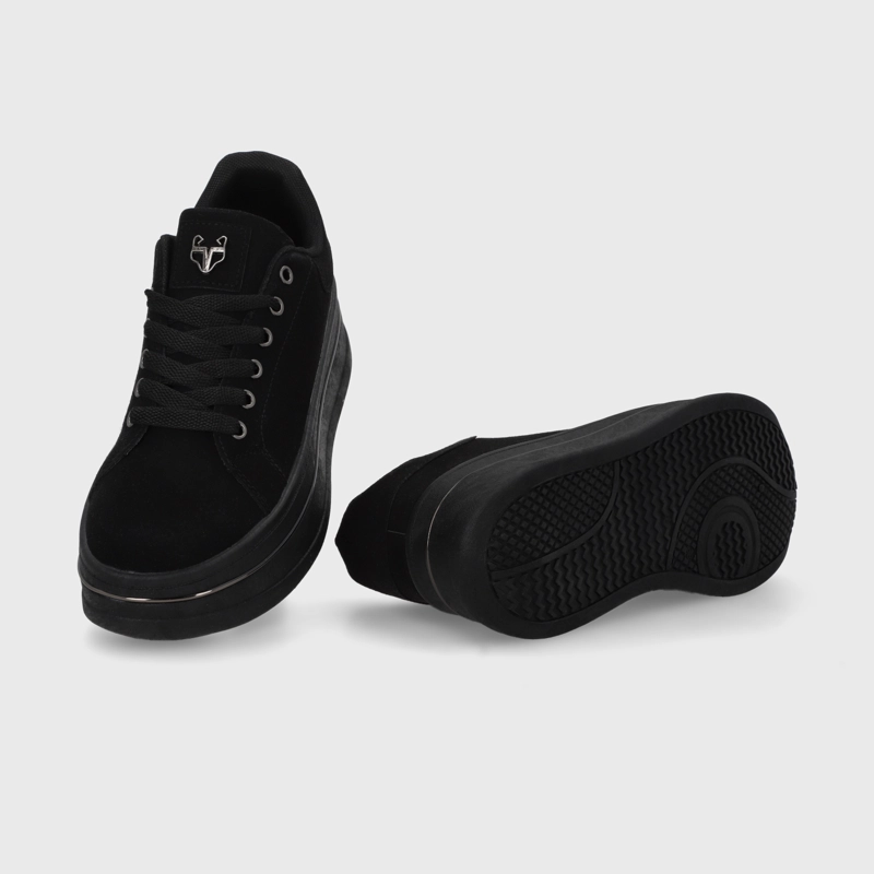 ZAPATILLA PLATAFORMA NEGRA  MUJER 58011 - 7