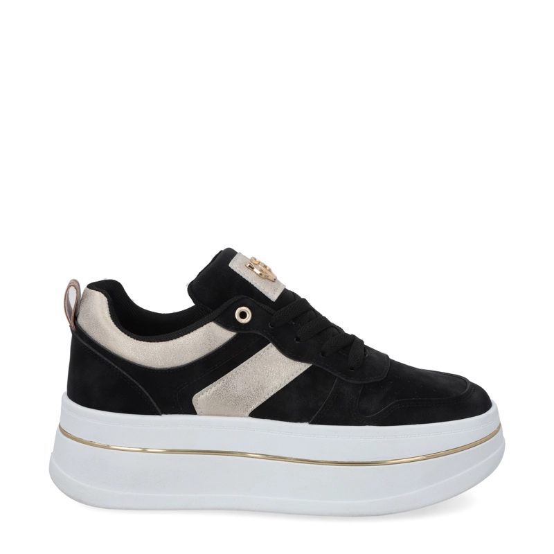 ZAPATILLA PLATAFORMA NEGRA MUJER 58010 - 1