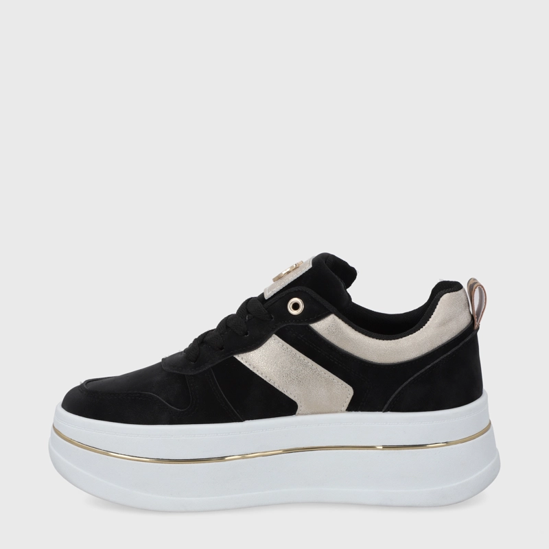 ZAPATILLA PLATAFORMA NEGRA MUJER 58010 - 4