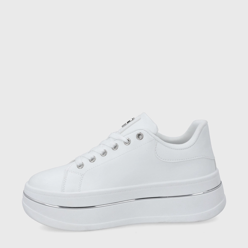 ZAPATILLA PLATAFORMA BLANCA MUJER 58011 - 4