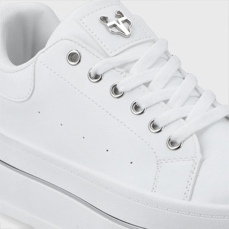 ZAPATILLA PLATAFORMA BLANCA MUJER 58011 - 6