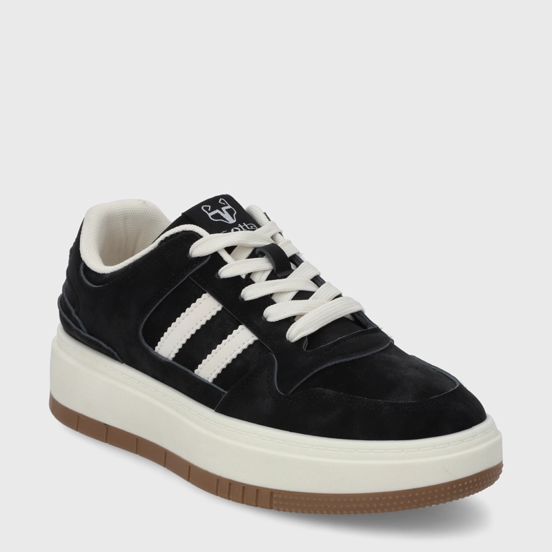 ZAPATILLA PLATAFORMA NEGRA MUJER 58030 - 2