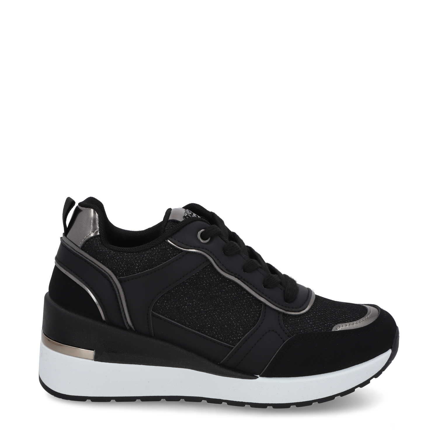 ZAPATILLA PLATAFORMA NEGRA MUJER 58060 - 1