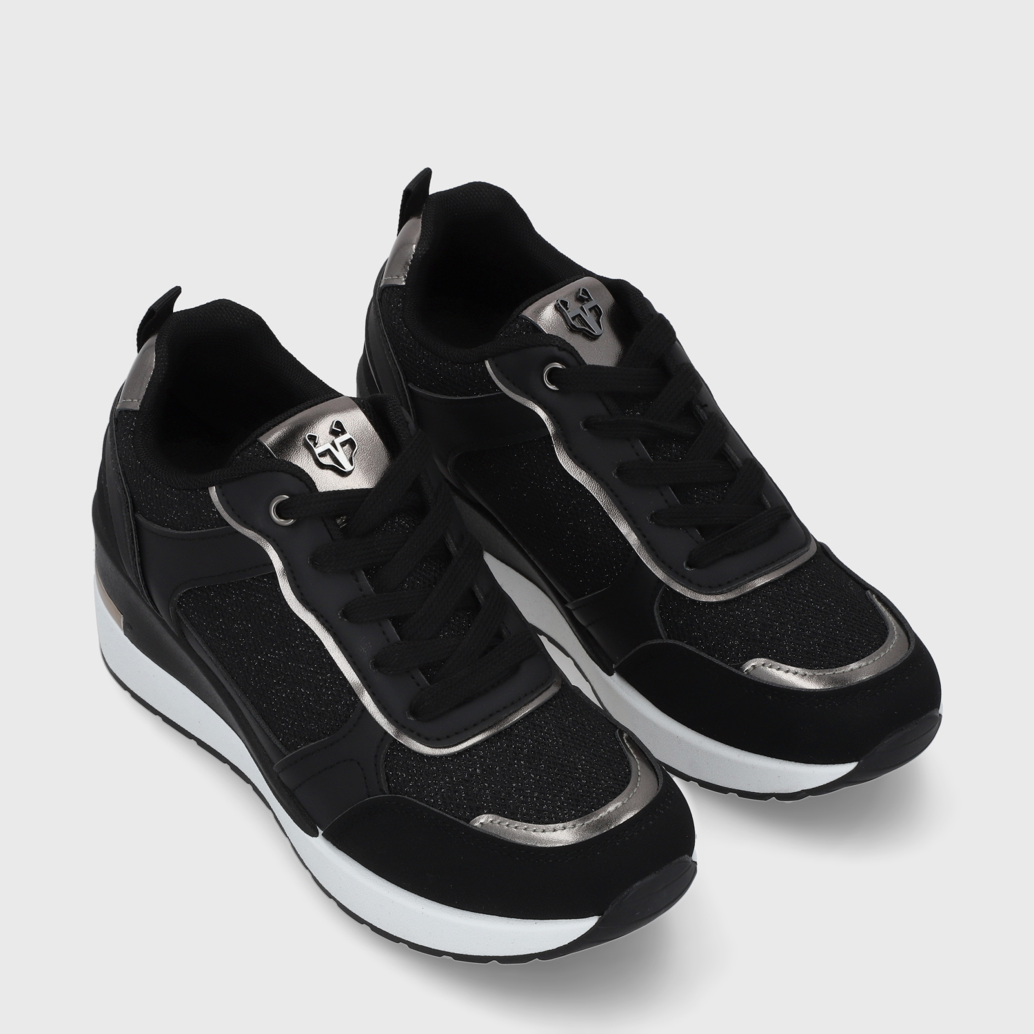 ZAPATILLA PLATAFORMA NEGRA MUJER 58060 - 3