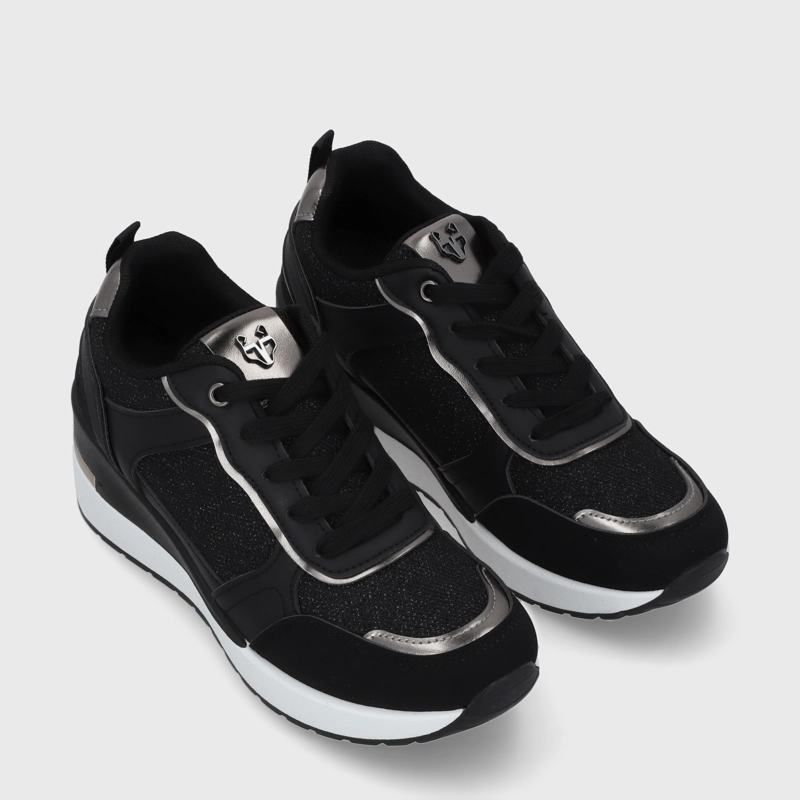 ZAPATILLA PLATAFORMA NEGRA  MUJER 58060 - 3