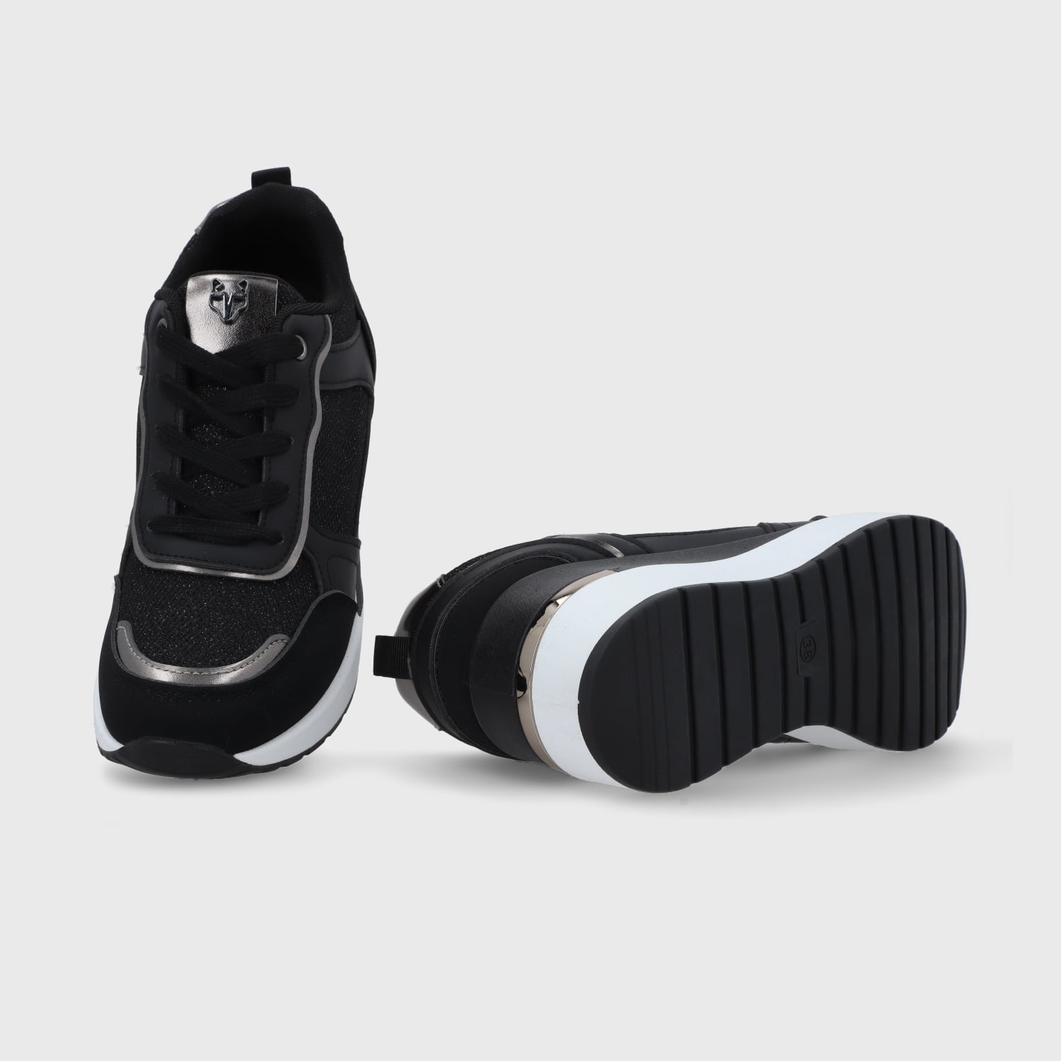 ZAPATILLA PLATAFORMA NEGRA  MUJER 58060 - 7