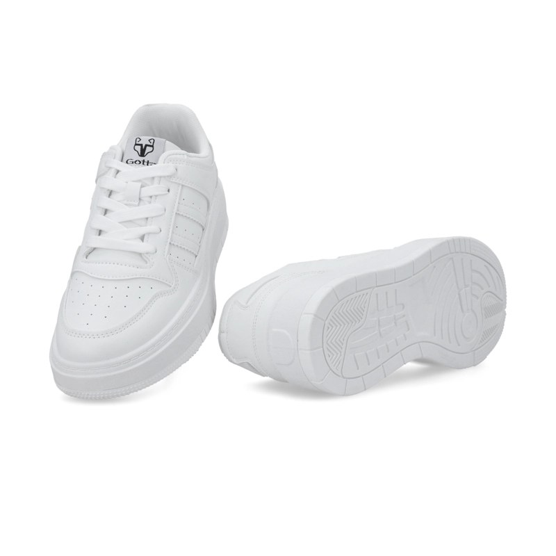ZAPATILLA PLATAFORMA BLANCA MUJER 58030 - 7