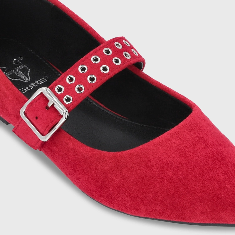 BALLERINA ROJA MUJER 54011 - 6