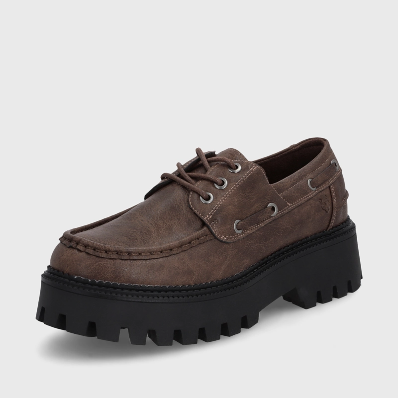 ZAPATO PLATAFORMA CAFE  MUJER 46302 - 2