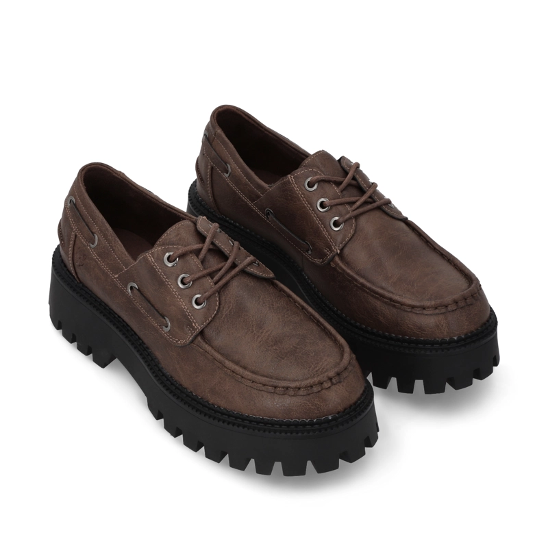 ZAPATO PLATAFORMA CAFE  MUJER 46302 - 5
