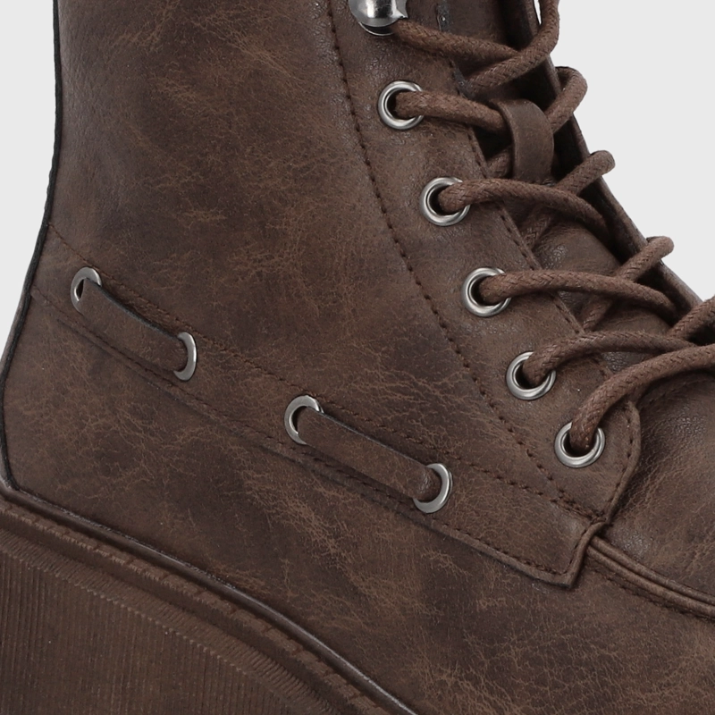BOTIN PLATAFORMA CAFE  MUJER 23507 - 6