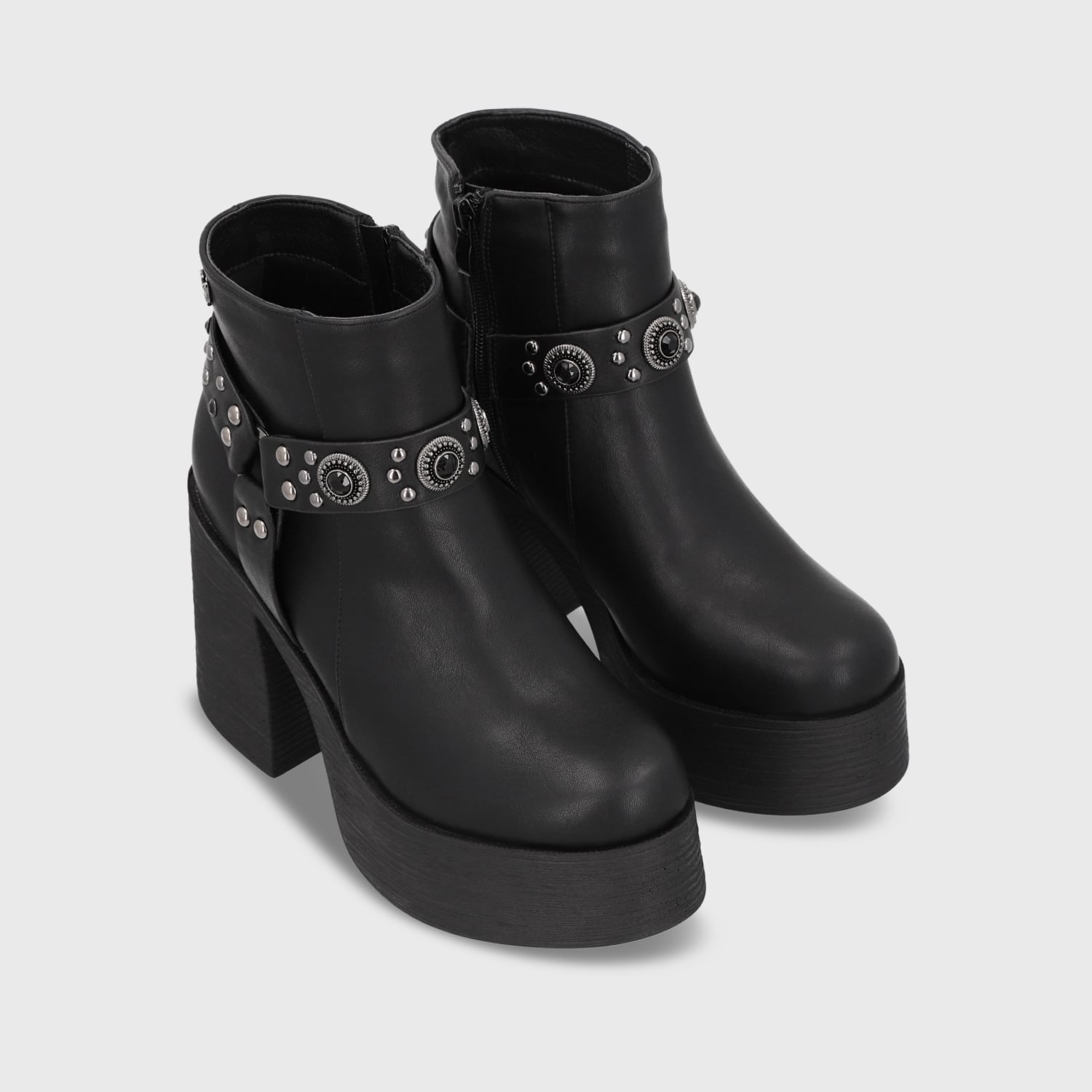BOTIN TACO NEGRO MUJER 25635 - 4