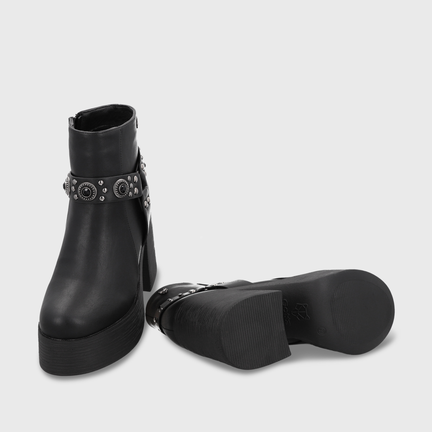 BOTIN TACO NEGRO MUJER 25635 - 8