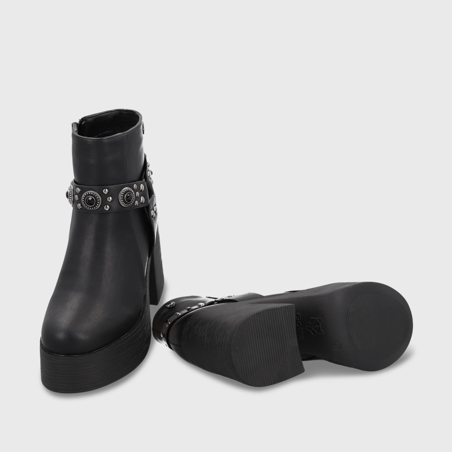 BOTIN TACO NEGRO MUJER 25635 - 8