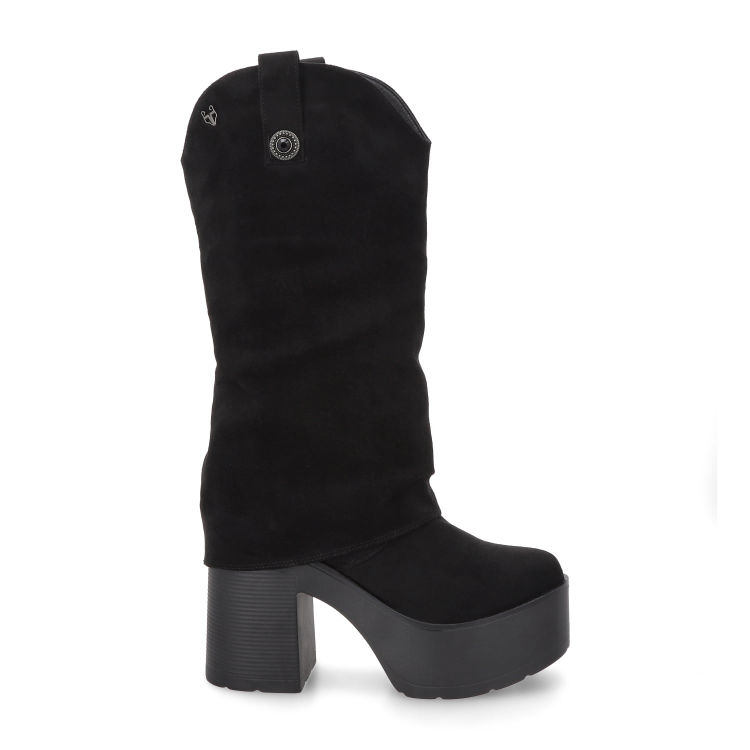 BOTA PLATAFORMA NEGRA MUJER 15039 - 1