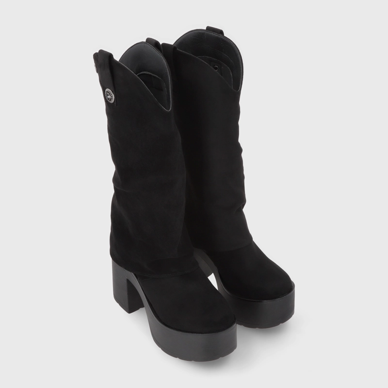 BOTA PLATAFORMA NEGRA MUJER 15039 - 3