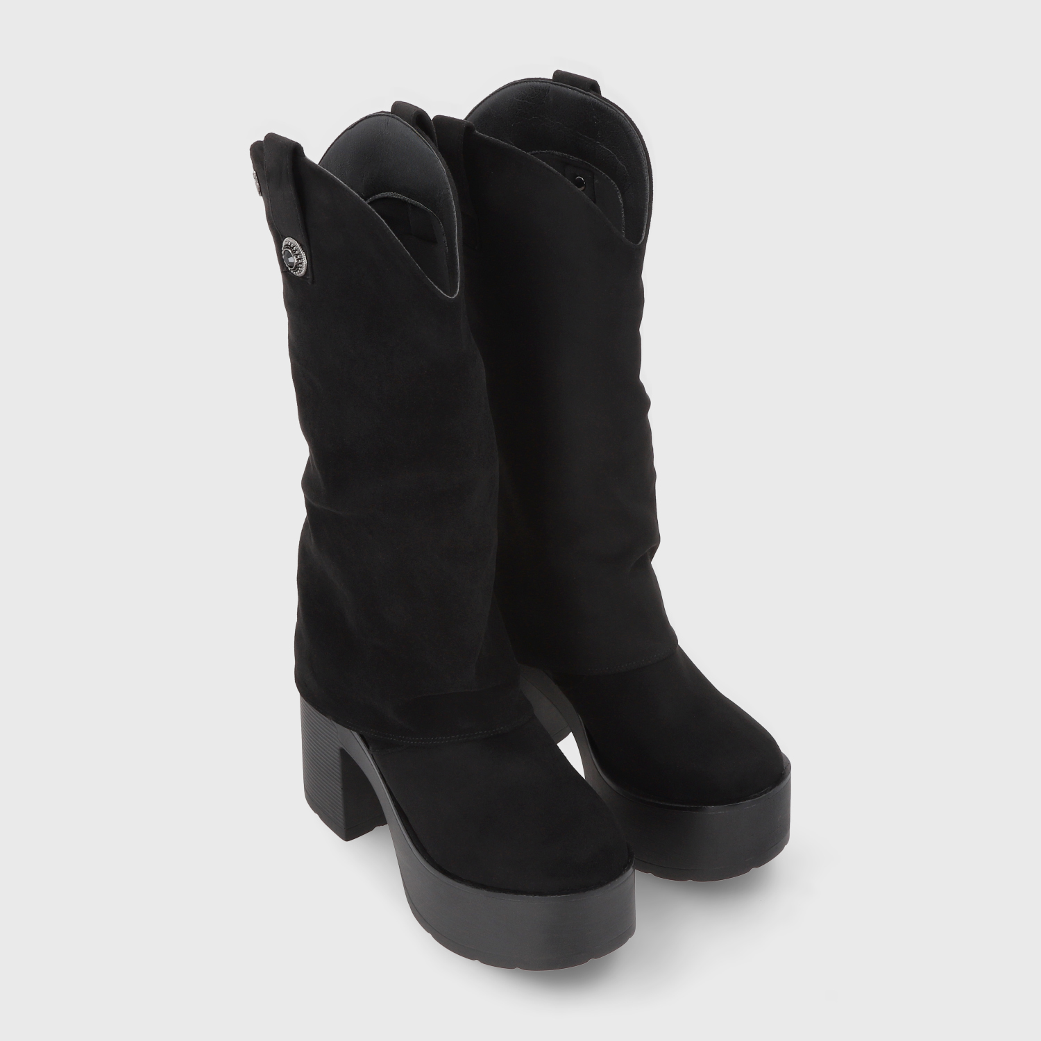 BOTA PLATAFORMA NEGRA MUJER 15039 - 3