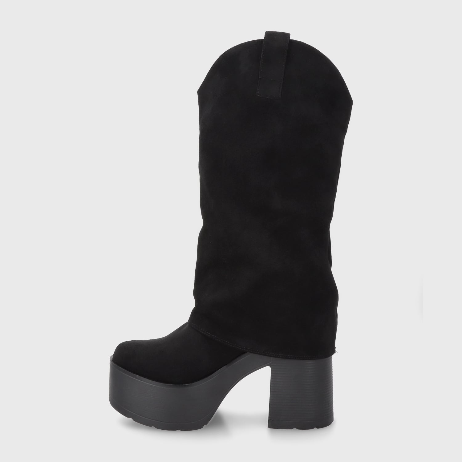 BOTA PLATAFORMA NEGRA MUJER 15039 - 4