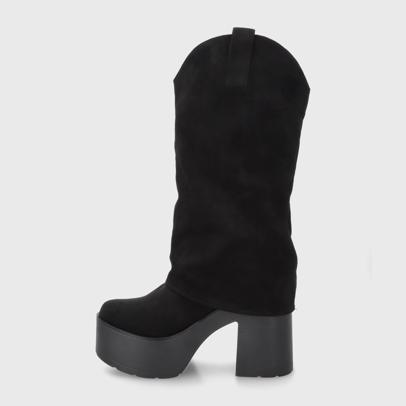 BOTA PLATAFORMA NEGRA MUJER 15039 - 4