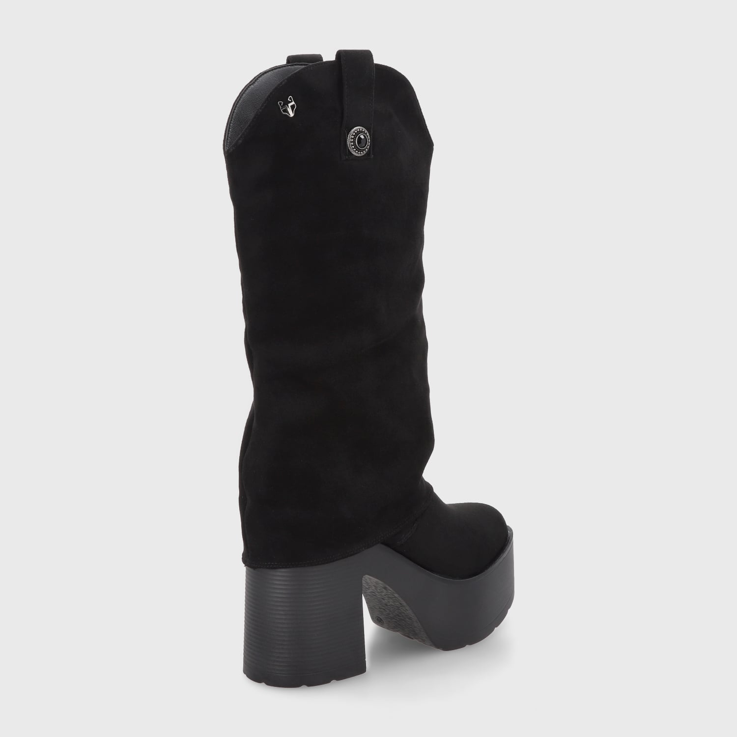 BOTA PLATAFORMA NEGRA MUJER 15039 - 5