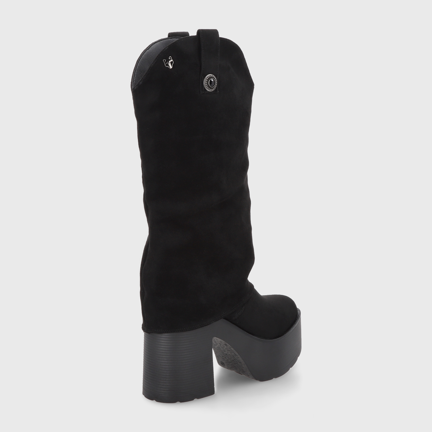 BOTA PLATAFORMA NEGRA MUJER 15039 - 5