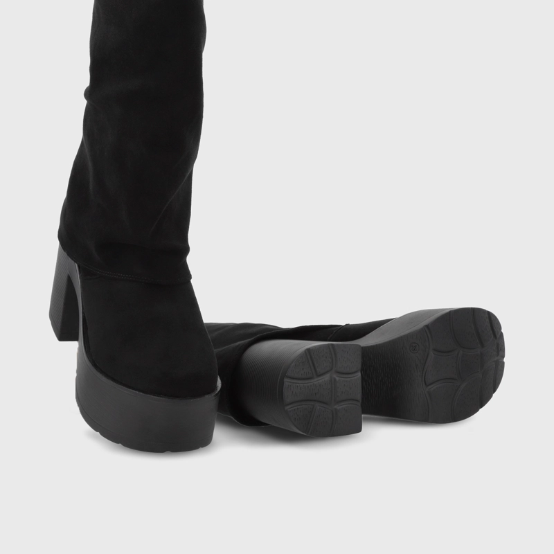 BOTA PLATAFORMA NEGRA MUJER 15039 - 7