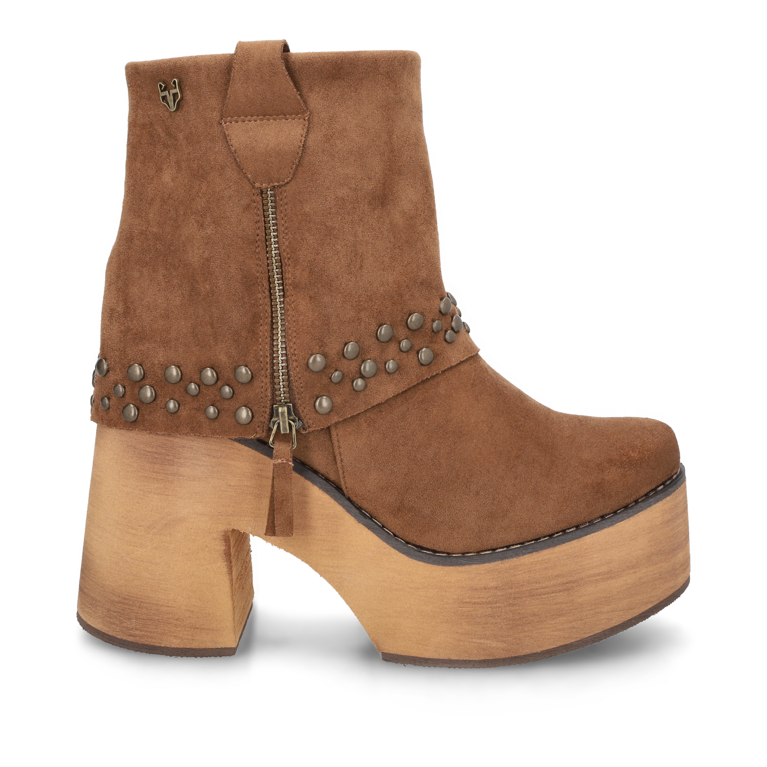 BOTIN PLATAFORMA CAMEL MUJER 15045 - 1
